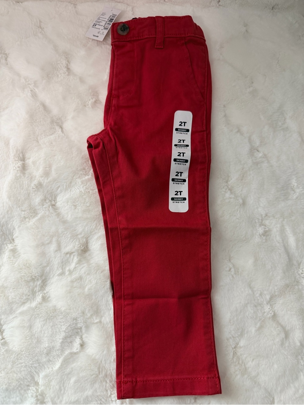 The Children’s Place 2T Skinny Stretch Pants Hampton Red NWT